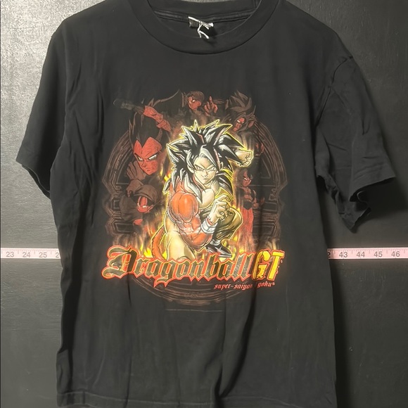 Y2K 2003 Dragon Ball GT SS4 Super Saiyan 4 Goku Black T-Shirt YOUTH LG